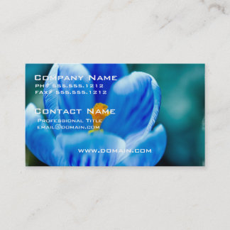 青いクロッカスの名刺 名刺