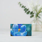 青いクロッカスの名刺 名刺 (スタンド正面)