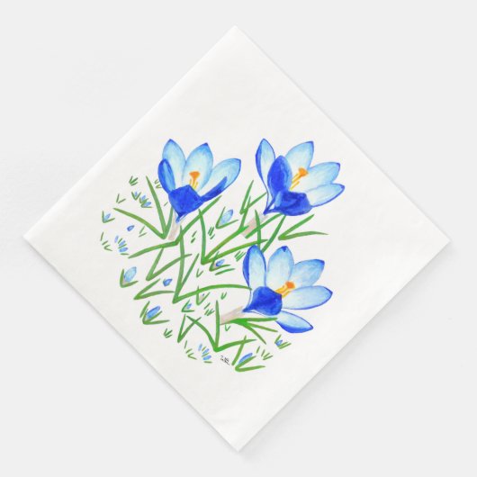 青いクロッカスの花 (コーナー)