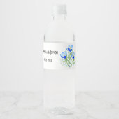 青いクロッカス ペットボトルラベル (正面)