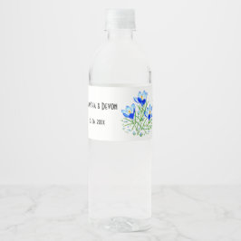 青いクロッカス ペットボトルラベル