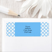 青いクローバーパターン ラベル (インサイチュ)