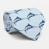 青いクールメカジキ ネクタイ (ロール)
