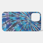 青いクール渦スパイラル絞り染め Case-Mate iPhoneケース (裏面 (横))