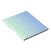 青いグラデーショエレガントン&ひな鮮やか形 ノートパッド (アングル)
