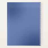 青いグラデーションなし プランナー手帳 (裏面)
