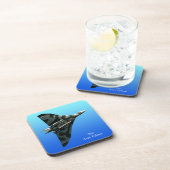 青いグラデーションのAvro Vulcanデルタウィングボマー コースター (右側)