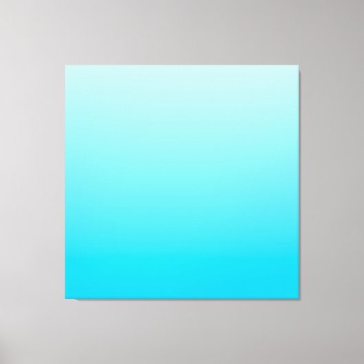 青いグラデーション背景 キャンバスプリント (正面)