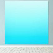 青いグラデーション背景 キャンバスプリント (インサイチュ (ウッドフロア))