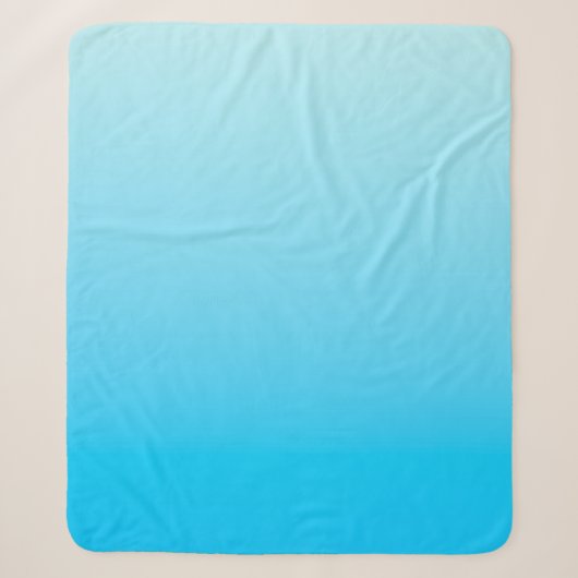 青いグラデーション背景 シェルパブランケット (正面)