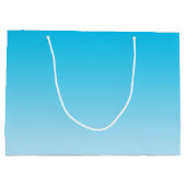 青いグラデーション ラージペーパーバッグ (裏面)