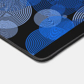 青いグラフィック円、グラフィックデザイナー デスクマット (コーナー)