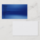 青いグラフィック・デザインの名刺 名刺 (正面/裏面)