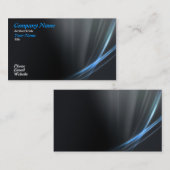 青いグラフィック・デザイン 名刺 (正面/裏面)