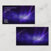 青いグラフィック・デザイン 名刺 (正面/裏面)