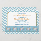 青いグラブパレードの招待状 招待状 (正面/裏面)