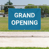 青いグランドオープニングバナー 横断幕 (インサイチュ)