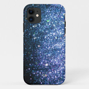 青いグリッターきらきら光るなカバーiPhone 5の場合 iPhone 11 ケース
