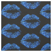 青いグリッターの唇#2 ファブリック (見本)