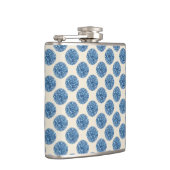 青いグリッターフェイクフォイル紙吹雪ドット フラスク (右)