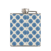 青いグリッターフェイクフォイル紙吹雪ドット フラスク (裏面)