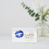 青いグリッターリップアポイントメント集計表(白) 2 予約カード (スタンド正面)