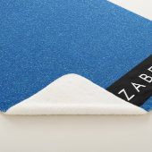 青いグリッター、グリッターの背景、名前 シェルパブランケット (3/4)