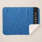 青いグリッター、グリッターの背景、名前 シェルパブランケット (正面(横))