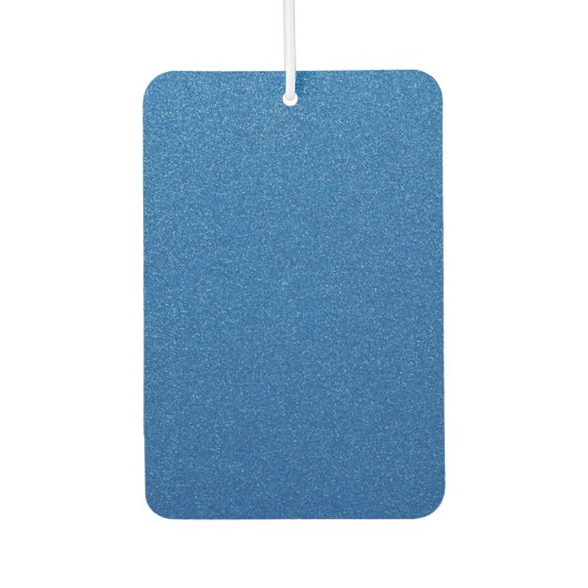 青いグリッター、輝き、グリッターの背景 カーエアーフレッシュナー (正面)