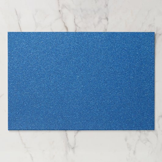 青いグリッター、輝き、グリッターの背景 ペーパーパッド (正面)