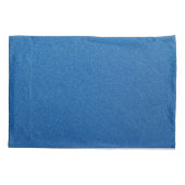 青いグリッター、輝き、グリッターの背景 枕カバー (裏面)