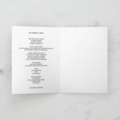 青いグリーティングカードのリズム カード (内部)