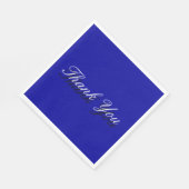 青いグリーティングカード スタンダードランチョンナプキン (角)