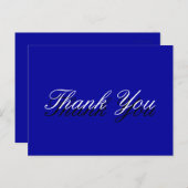 青いグリーティングカード ポストカード (正面/裏面)