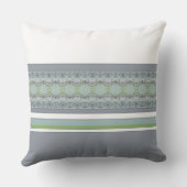 青いグレーと白 アウトドアクッション (裏面)