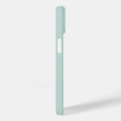 青いグレーのエレガント書道スクリプト名の大文字と小文字 –  Case-Mate iPhoneケース (裏面 / 右)