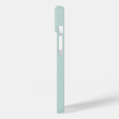 青いグレーのエレガント書道スクリプト名の大文字と小文字 –  Case-Mate iPhoneケース (裏面 / 左)