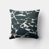 青いグレーのジオメトモダンリ クッション (裏面)