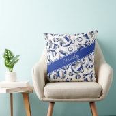 青いグレーのチームガーリーカラーのバレーボールのネットアクセント クッション (椅子)