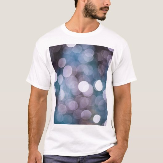 青いグレーの《写真》ぼけ味、抽象芸術背景。 Tシャツ (正面)