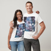 青いグレーの《写真》ぼけ味、抽象芸術背景。 Tシャツ (ユニセックス)