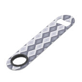 青いグレーダイヤモンドパターンのシェード スピード栓抜き (裏面アングル)