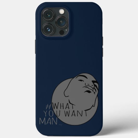 青いグレーマグショットハッシュタグヨーマンあなたが望むもの Case-Mate iPhoneケース (裏面)