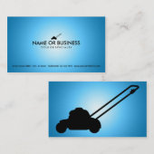 青いグローの芝生の草刈り 名刺 (正面/裏面)