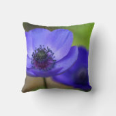 青いケシの花 クッション (裏面)