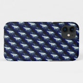 青いケースの白い鳥 Case-Mate iPhoneケース (裏面(横))