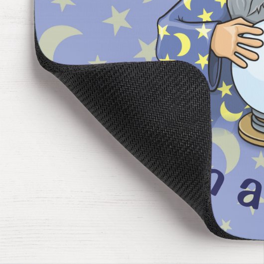 青いケープを探してボール古いウィザードとウィザード マウスパッド (コーナー)