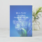 青いゲンチアナの花のパーティー 招待状 (スタンド正面)