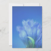 青いゲンチアナの花パーティー 招待状 (裏面)