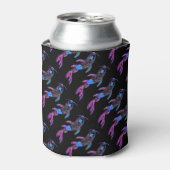 青いコイパターン編集可能な絶縁クーラーボックス 缶クーラー (缶正面)